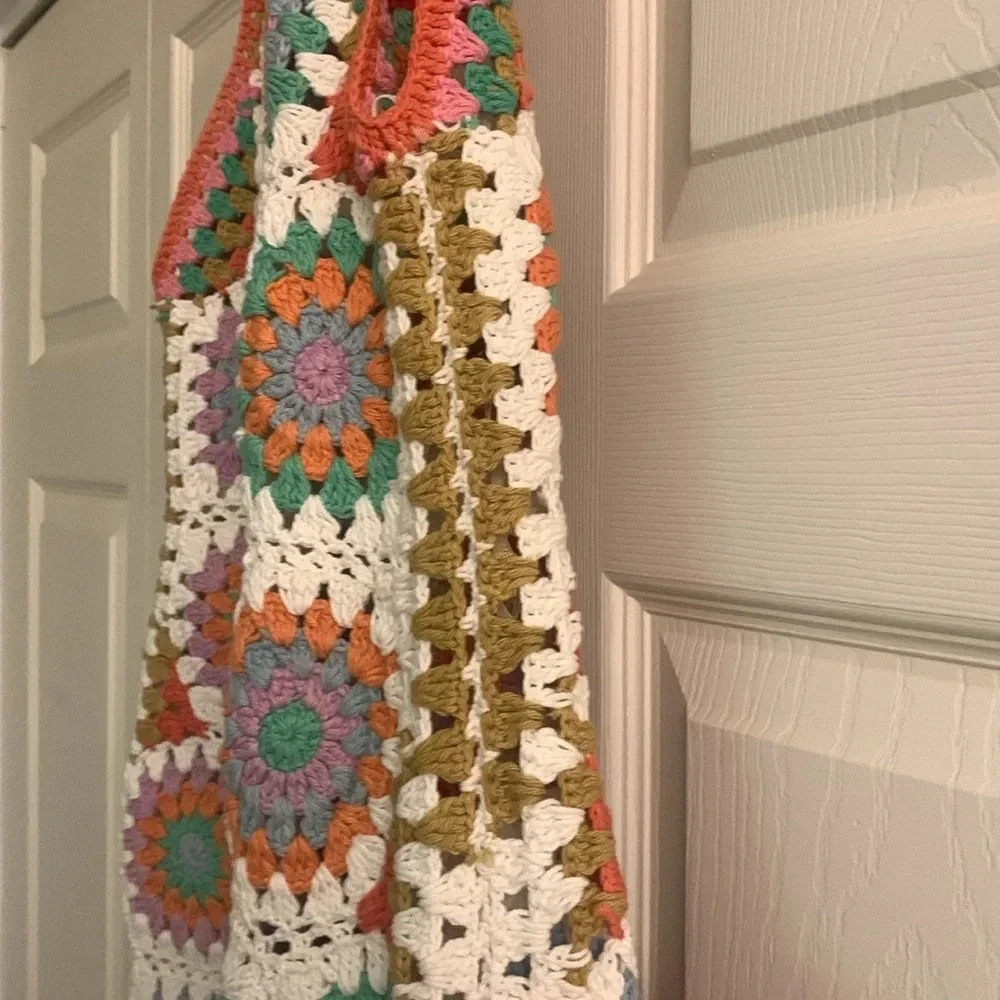 ALEMAIS crochet midi dress - Picture 4 of 8